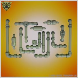 Greebles (printed) - Pipes and Valves greeblie pack 01