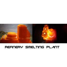 refinery_smelting_plant_1.jpg Colony Refinery - 3D Printed Tabletop Gaming STL File - 3D Model Terrain & Miniatures