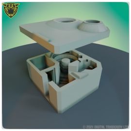 Regelbau - Bauform 69 8cm heavy mortar emplacement with ring-stand