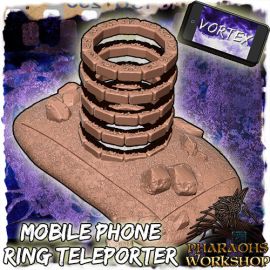 ring_teleporter_1.jpg Mobile phone ring teleporter - 3D Printed Tabletop Gaming STL File - 3D Model Terrain & Miniatures