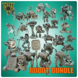 robot_cyborg_servitor_mech_scifi_3d_print_stl_bundle_pack-min.jpg Robot and cybernetic - Bundle Pack - STL Bundle Pack - 3D printed tabletop gaming STL, scifi, miniatures, robots, cyborgs, servitors, wh40k, necromunda, stargrave, Judge Dredd