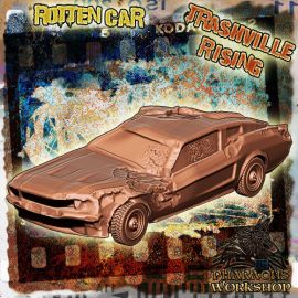 rotten_car_1.jpg Rotten car - 3D Printed Tabletop Gaming STL File - 3D Model Terrain & Miniatures