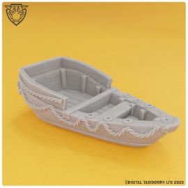 rowing_boat_row_dinghy_0005.jpg Small Rowboat  - 3D Printed Tabletop Gaming STL - Fantasy Gaming Terrain & Miniatures
