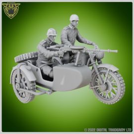 3x IMZ-Ural Russian Motorbike Infantry (resin)