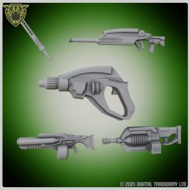 Greeblie Pack Selections (printed) -Scifi Guns part 3 - Greeble Pack 15