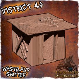 shitter_2_2.jpg Wasteland Shanty Town Shitter - 3D Printed Tabletop Gaming STL File - 3D Model Terrain & Miniatures
