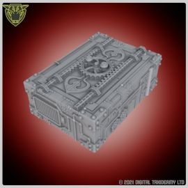 steampunk_mechanical_dice_box_1_.jpg Steampunk Mechanical Dice Box (printed) - Keep your Dice safe in this lockable dice box