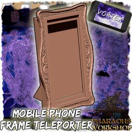 the_frame_1.jpg Mobile phone frame and mirror portal - 3D Printed Tabletop Gaming STL File - 3D Model Terrain & Miniatures