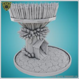 towers_of_fate_dice_3d_print_fantasy_dnd_die_stl0002.jpg Wooden Tower - Dice Tower - 3D printed tabletop gaming STL pack for scenic dice rollers