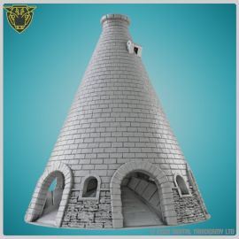 towers_of_fate_dice_3d_print_fantasy_dnd_die_stl0026_1.jpg Glass Kiln - Dice Tower - 3D printed tabletop gaming STL pack for scenic dice rollers