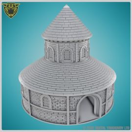towers_of_fate_dice_3d_print_fantasy_dnd_die_stl0042.jpg Round Church Cambridge - Dice Tower - 3D printed tabletop gaming STL pack for scenic dice rollers