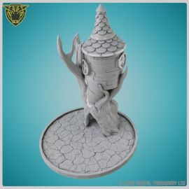 towers_of_fate_dice_3d_print_fantasy_dnd_die_stl0064_1.jpg Tree House - Dice Tower - 3D printed tabletop gaming STL pack for scenic dice rollers