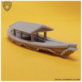trade_boat_fantasy_stl_model0001.jpg Small Trade Boat  - 3D Printed Tabletop Gaming STL - Fantasy Gaming Terrain & Miniatures