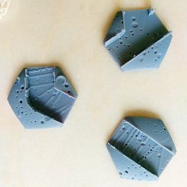 trench.hexes.resin.jpg Trench Hexes for/ The Great War - 3D Printed Tabletop Gaming STL - Scifi Gaming Terrain & Miniatures