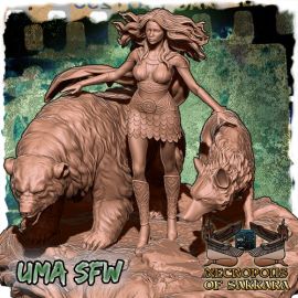 Uma the Animal Tamer - Fantasy Collectors Miniature SFW & NSFW