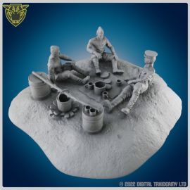 ussr_soldiers_diaorama_stl_model_bolt_action0007.jpg USSR Russian Soldiers Camp (resin) - Detailed 3D model for resin printed tabletop WW2 wargaming