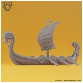 Small Viking Dragon Ship Model (printed)