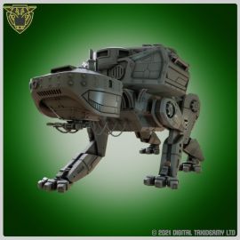 walker_0000.jpg The Proxigenator's Gambit - Giant walking APC Donjon Pattern Siege Engine cart titan tank wh40k mech warrior titanicus VOID warhound proxy stl