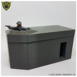 Tobruk ring-stand MG bunker (printed)