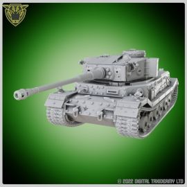 ww2_tanks_stl_files_3d_print_table_bolt_action0011_2.jpg Porsche Tiger VK 45-01P with battle scars (printed) - Detailed 3D printed model for tabletop gaming - Print on Demand