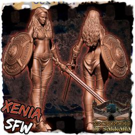 Xenia the Warrior Queen - Fantasy Collectors Miniature SFW & NSFW 