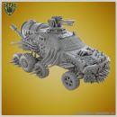 mad_max_wold_post_apocalyptic_dessert_punk_vehicles0014_3.jpg Flame Rig - Battle Buggies (printed) - 3D Printed Tabletop Gaming STL File - 3D Model Terrain & Miniatures