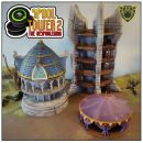 st2-recycle-used-spools_130304-01_1_1.jpeg Spool Towers 2 - Fantasy Towers - Kickstarter Bundle- 3D printed Recycling tabletop gaming STL Multi-level modular terrain construction system - What to do with waste Spools - Upcycle empty filament reels