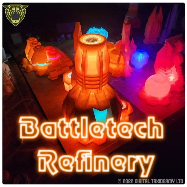 Battletech refinery for 6mm and 20mm tabletop gaming