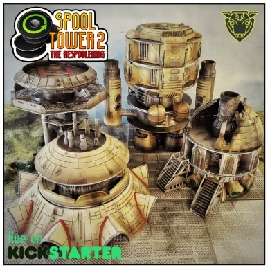 Spool Terrain for 3D printed tabletop gaming 