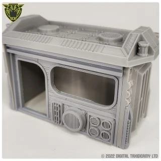 Modern or Sci-fi industrial and civillian buildings for wargaming 3D tables