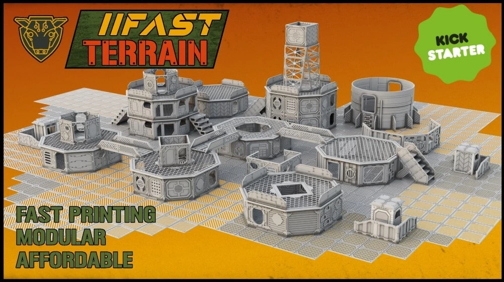 Fast Terrain - Lightweight Large Buildings For Tabletop Gaming