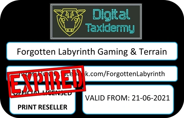 Forgotten Laberynth - Proxigenaotrs Fabricatum print license 