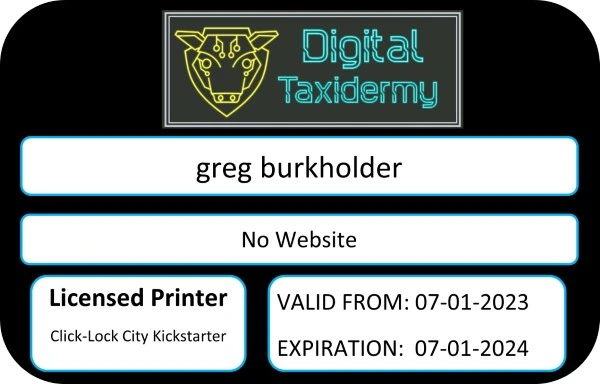 greg burkholder, 1 Year Licensed Printer Agreement click-lock city