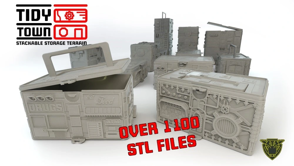 Tidy Town Hobby Games Companion and modular sci-fi scenery