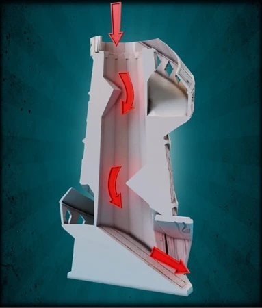3D Design STL Model Dice Tower for 3D Printing