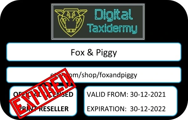fox&piggy - Dice Mill Expired print license 