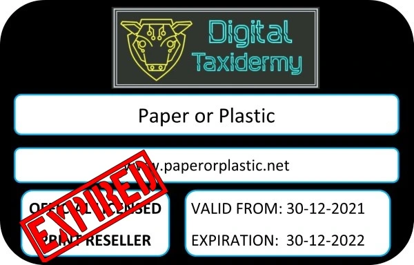 paperorplastic - Dice Mill Expired print license 