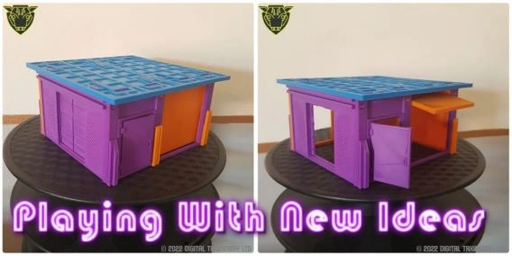 Modular scenery with moving parts for your 3D Printer 