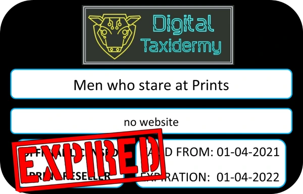  the men who stare at prints print license expired